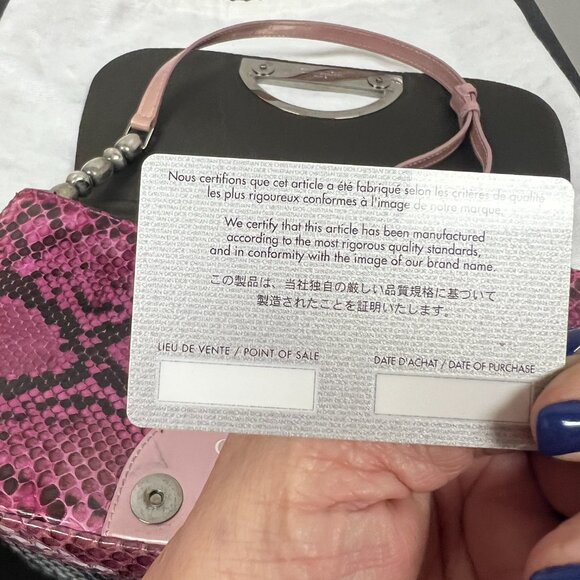 Christian Dior Python - Designed by John Galliano - Picture 9 of 14